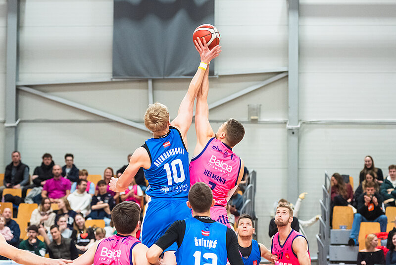 LU basketbola komanda izbraukumā piekāpjas Viimsi